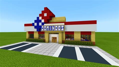 Minecraft Tutorial: How To Make A Dominos Pizza (Restaurant) "2019 City ...