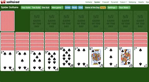 Spider Solitaire - Play Free Online