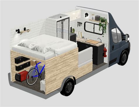 Benny Van Conversion Layout For L3H2 Fiat Ducato Peugeot, 40% OFF