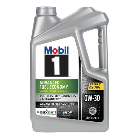 Mobil 1 Advanced Fuel Economy Full Synthetic Motor Oil 0W-30, 5 qt ...