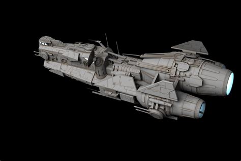 3D model Star Wars Thranta class corvette | CGTrader | Star wars ships ...