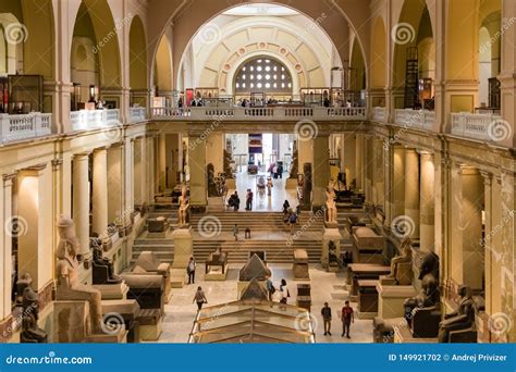 The Museum of Egyptian Antiquities - Interior of Egyptian Museum in ...