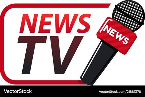 News tv logo design template Royalty Free Vector Image