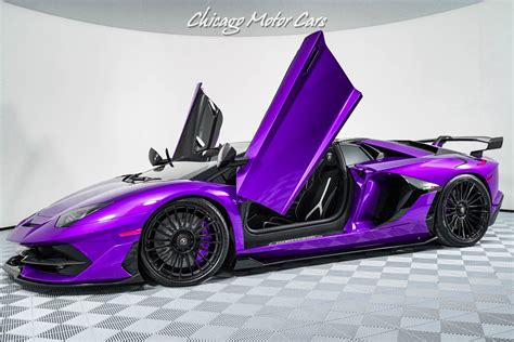 Used 2021 Lamborghini Aventador SVJ Roadster RARE Viola Parsifae! Tons ...