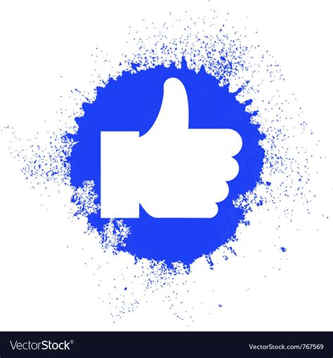 Facebook like logo Royalty Free Vector Image - VectorStock