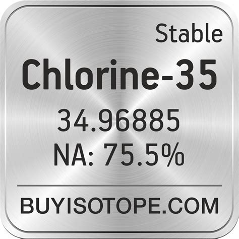 Chlorine-35, Chlorine-35 Isotope, Enriched Chlorine-35