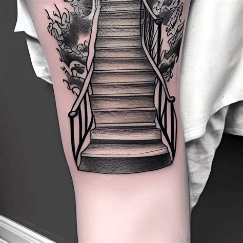 Portal Stairway Tattoo Meaning & Symbolism (Personal Growth)