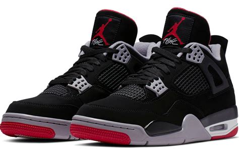 Sneakers Release- Air Jordan Retro 4 OG Bred “Black/Fire Red ...