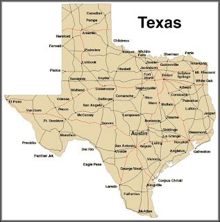 Texas City Map, County, Cities and State Pictures