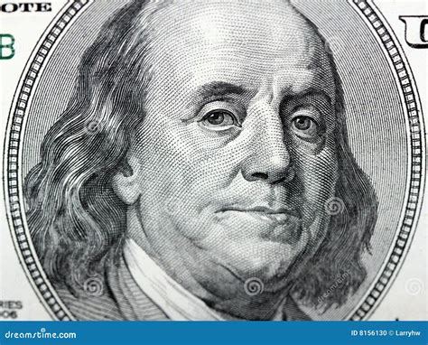 Benjamin Franklin On 100 Dollar Bill Stock Photo - Image: 8156130