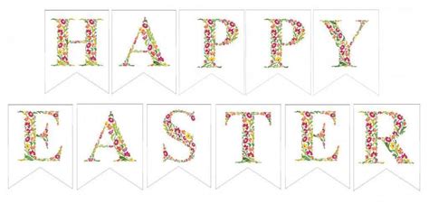 Free Printable Happy Easter Banner - Oh La De