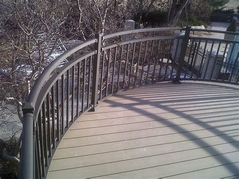 Installing A Curved Railing On A Curved Deck Fine