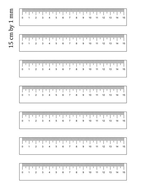 Free Printable Blank Ruler Templates [10 Cm, Inch, Paper] +PDF