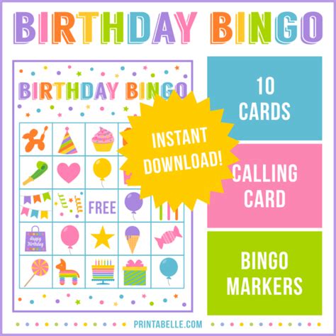 Free Printable Birthday Bingo Cards | Printable Bingo Cards