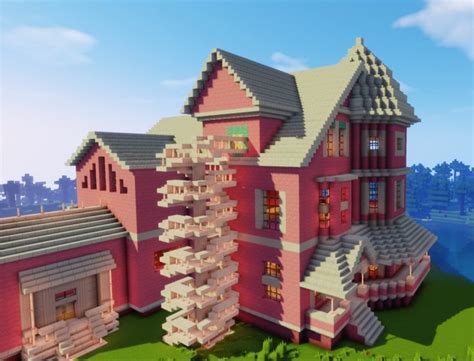 Pink House in Minecraft