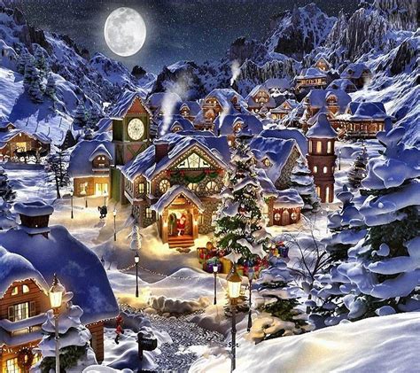 Christmas Town Wallpapers - Wallpaper Cave