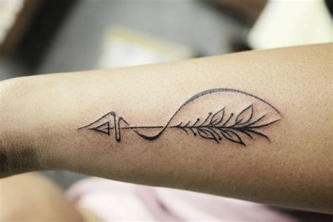 airplane arrow small line tattoo - Google Search | Tiny tattoos for ...