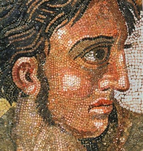 Alexander the Great from the famous mosaic in Pompeii | Mosaic art ...