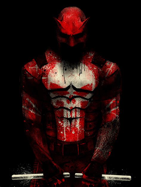 Daredevil Punisher (Art) by Nikita Kaun