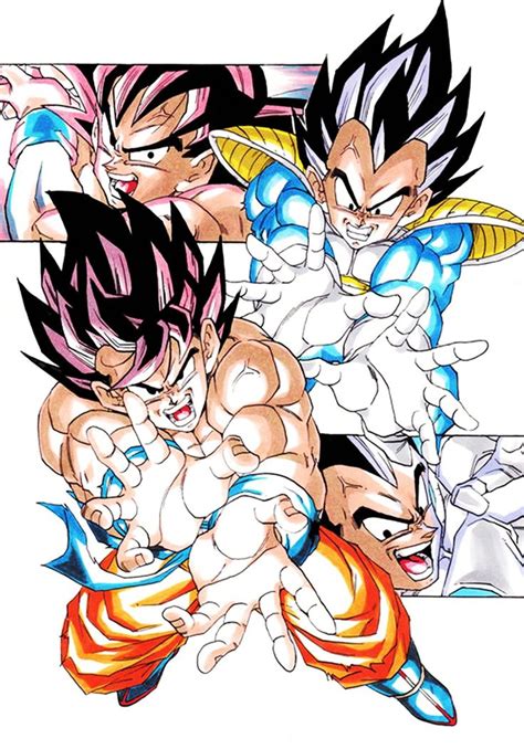 Goku and Vegeta! | Dragones, Dibujos, Dragon ball z