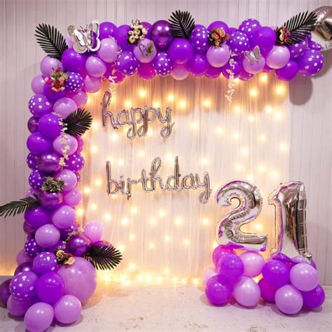 Regal Purple Affair Birthday Decoration for Your Special Celebrations ...