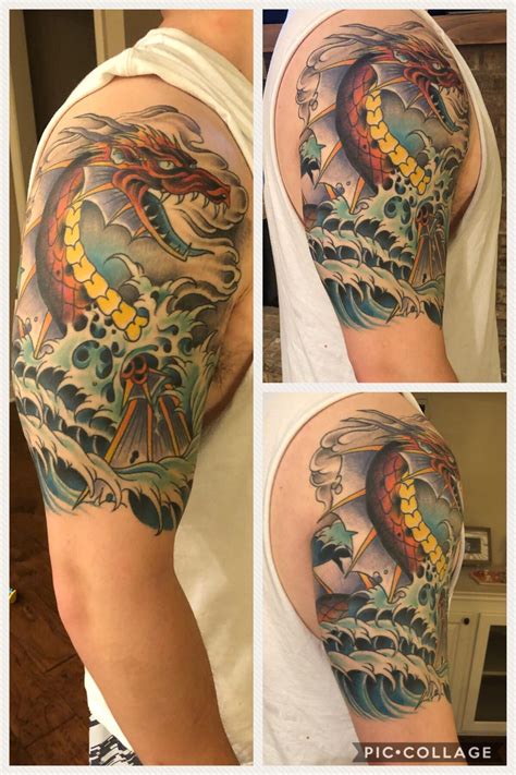 Sea Serpent, done by Jason Thomas at Electric Dagger; Jackson, MS. : r ...