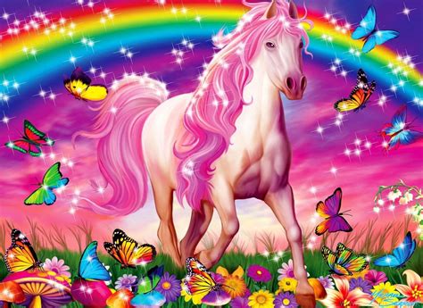 Unicorn And Rainbow (#261429) - HD Wallpaper & Backgrounds Download