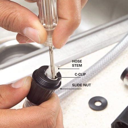 How to Fix a Leaking Sink Sprayer | The Family Handyman