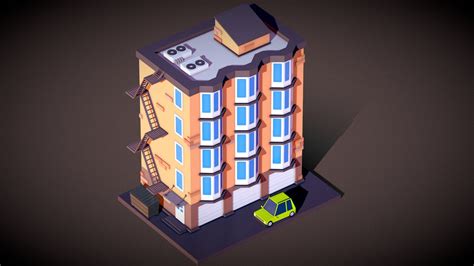 Low Poly Building Animation - 3D model by Alexander Kovalev / Svitlana ...