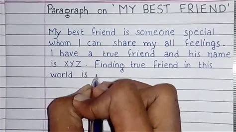 Write a short paragraph on 'MY BEST FRIEND' | English - YouTube