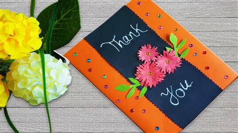 Thank you card ideas / Beautiful handmade card for your Friend - YouTube