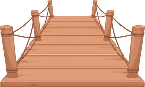 Wooden bridge clipart design illustration 9380204 PNG