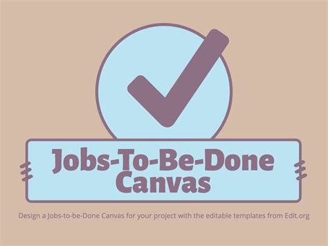 Jobs-to-be-Done Canvas Examples Online