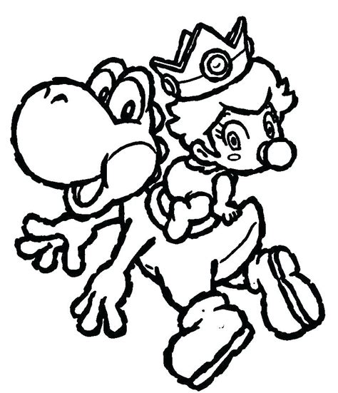 Baby Mario Coloring Pages at GetDrawings | Free download