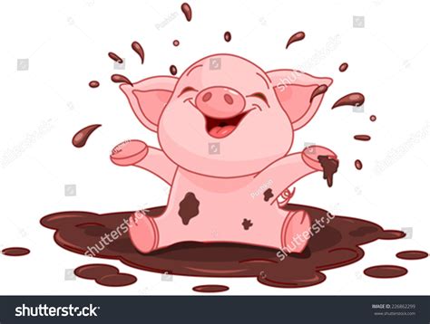 Messy Pigs Clipart