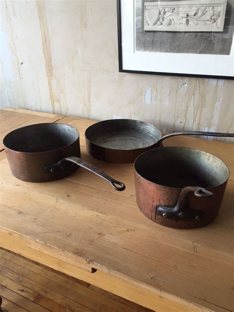 Antique Copper Cookware Set | Copper cookware set, Copper cookware ...