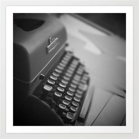 Black and White Typewriter Art Print by Caroline Mint Photography ...