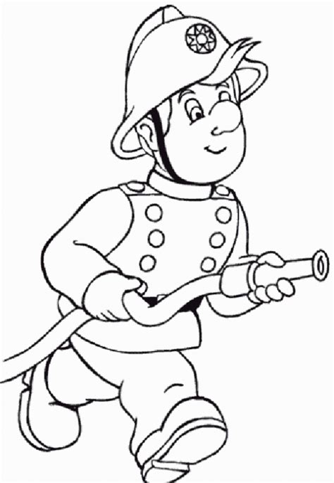 Fire Fighter Coloring Pages Coloring Pages