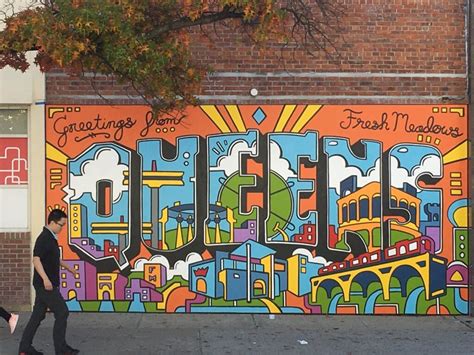 Queens artist unveils new borough-centric murals at Fresh Meadows ...