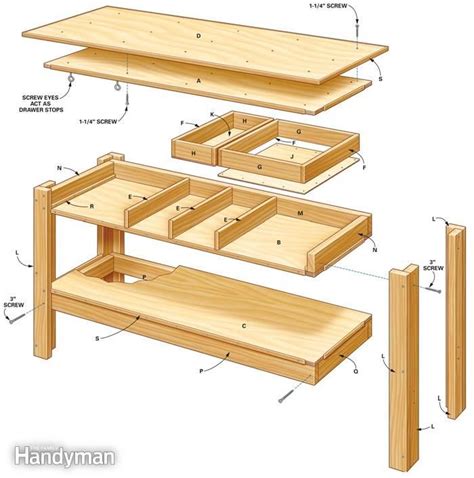 Simple Workbench Plans | Diy wood projects furniture, Simple workbench ...