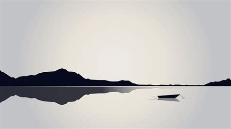 Minimal landscape black and white [7680x4320] | Desktop wallpaper black ...