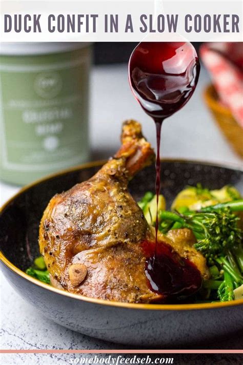 Slow Cooker Duck Confit with Cherry Sauce | Somebody Feed Seb