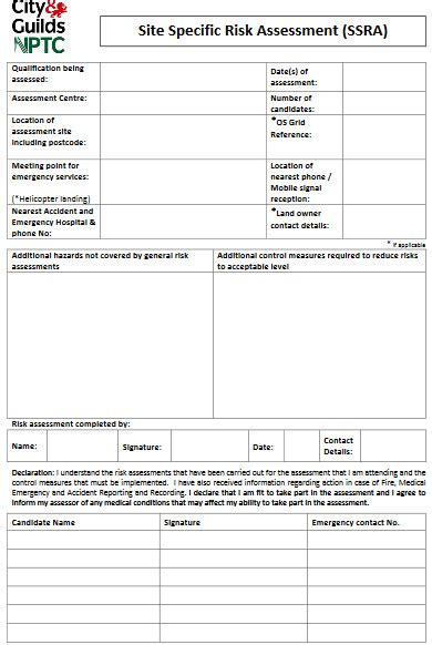 Risk Assessment Form Pdf Hazards Radiation | Images and Photos finder