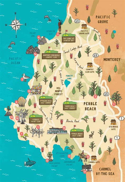 17 Mile Drive Map – Map Of The World