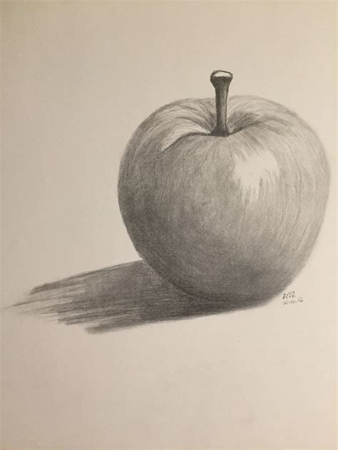 How To Draw An Apple With Shading at Drawing Tutorials