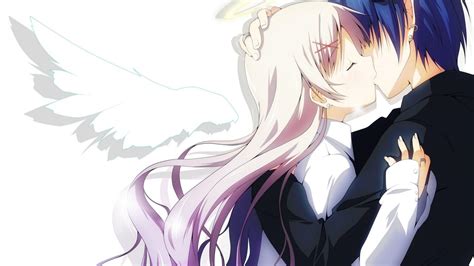 Anime Couple Kiss Wallpapers - Top Free Anime Couple Kiss Backgrounds ...