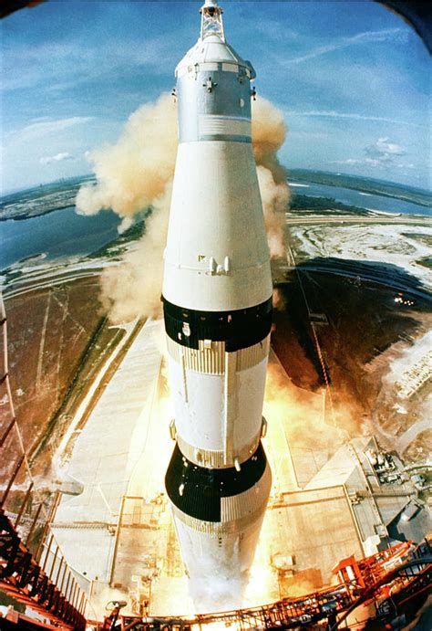 Apollo 11 Launch - Birdseye View Photograph by Eric Glaser - Fine Art ...