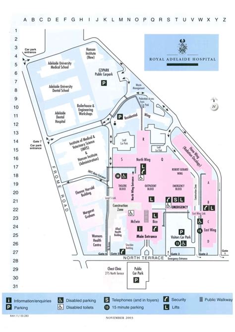 Brochure: Royal Adelaide Hospital Map; 2003; AR#3118 | eHive