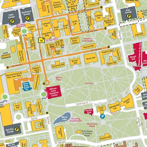 Ohio State University Map Of Campus | Maps Of Ohio