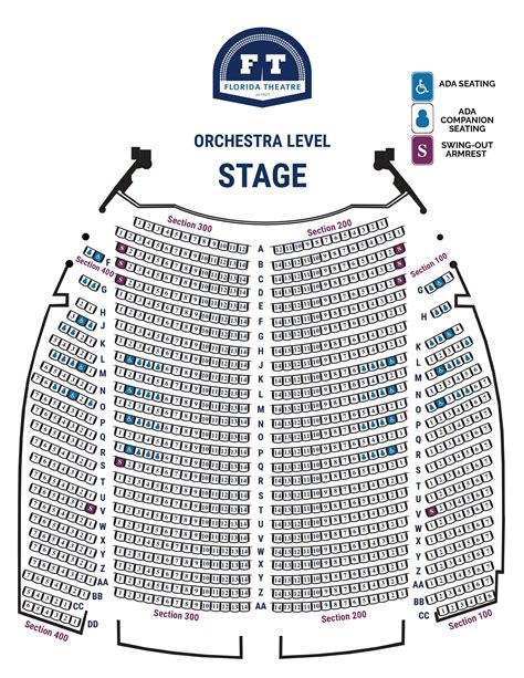 Seating Chart | Florida Theatre